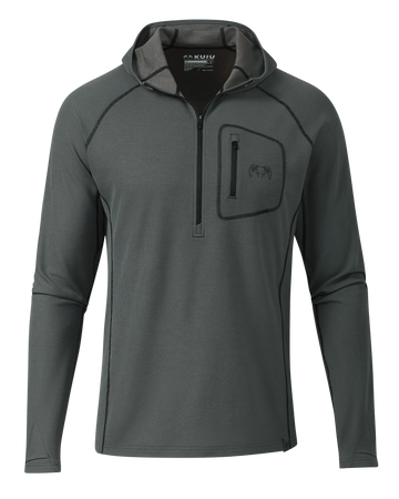 PRO Merino 200 Zip-T Hoodie | Gunmetal