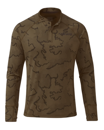 Ridgepoint Fleece Henley | Coyote Brown Tonal