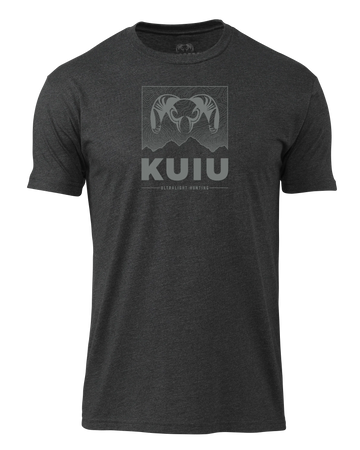 KUIU Topo Mountain T-Shirt | Charcoal