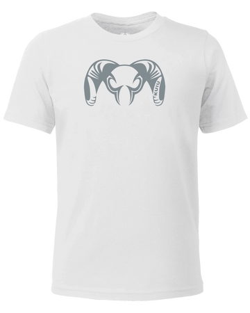 Youth Engraved Ram T-Shirt | White