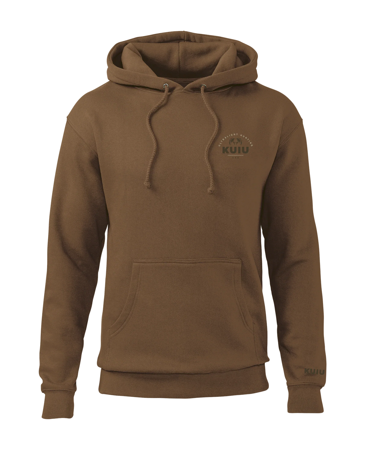 Outlet KUIU Stacked Chest Logo Hoodie | Saddle