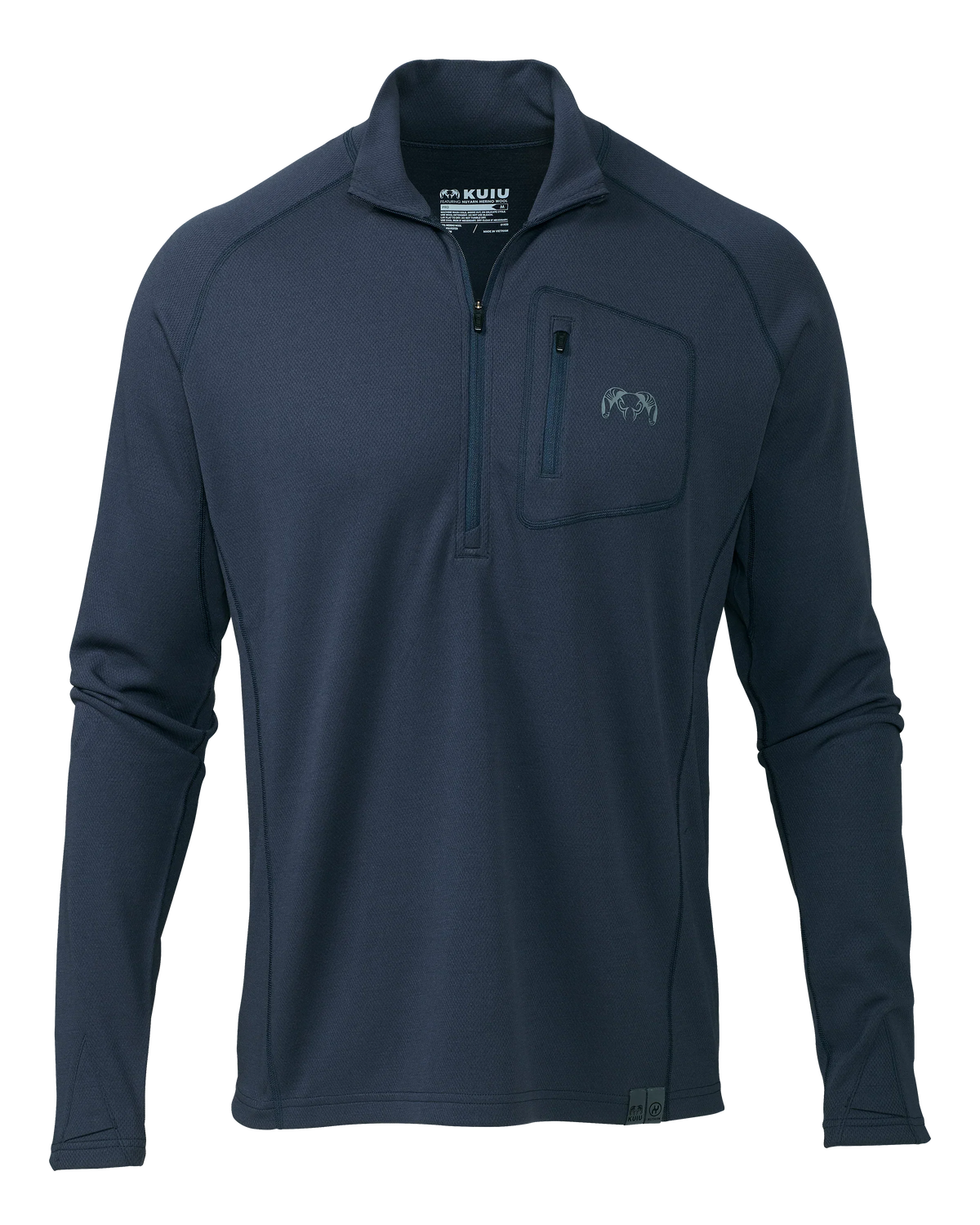 PRO Merino 200 Zip-T | Steel Blue