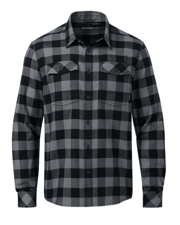 Outlet Field Flannel Shirt | Gunmetal Buffalo Check