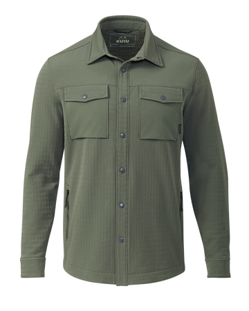 Blockfield Fleece Shirt Jacket | Dark Sage