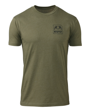 KUIU Square Chest Logo T-Shirt | Military Green
