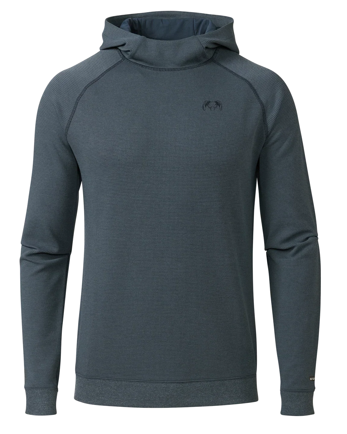 Canyon Waffle Hoodie | Steel Blue Heather