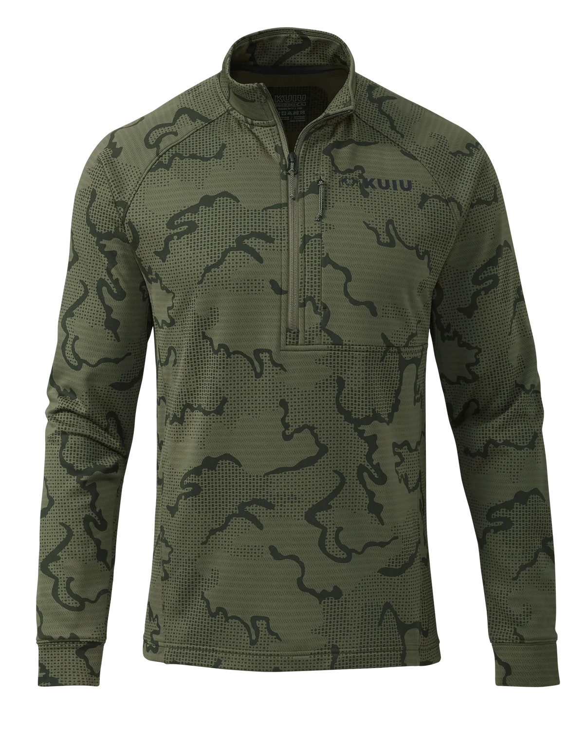 Outlet Ridgepoint Fleece Zip-T | Olive Tonal