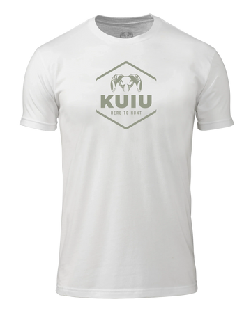 KUIU Stacked Here to Hunt T-Shirt | White