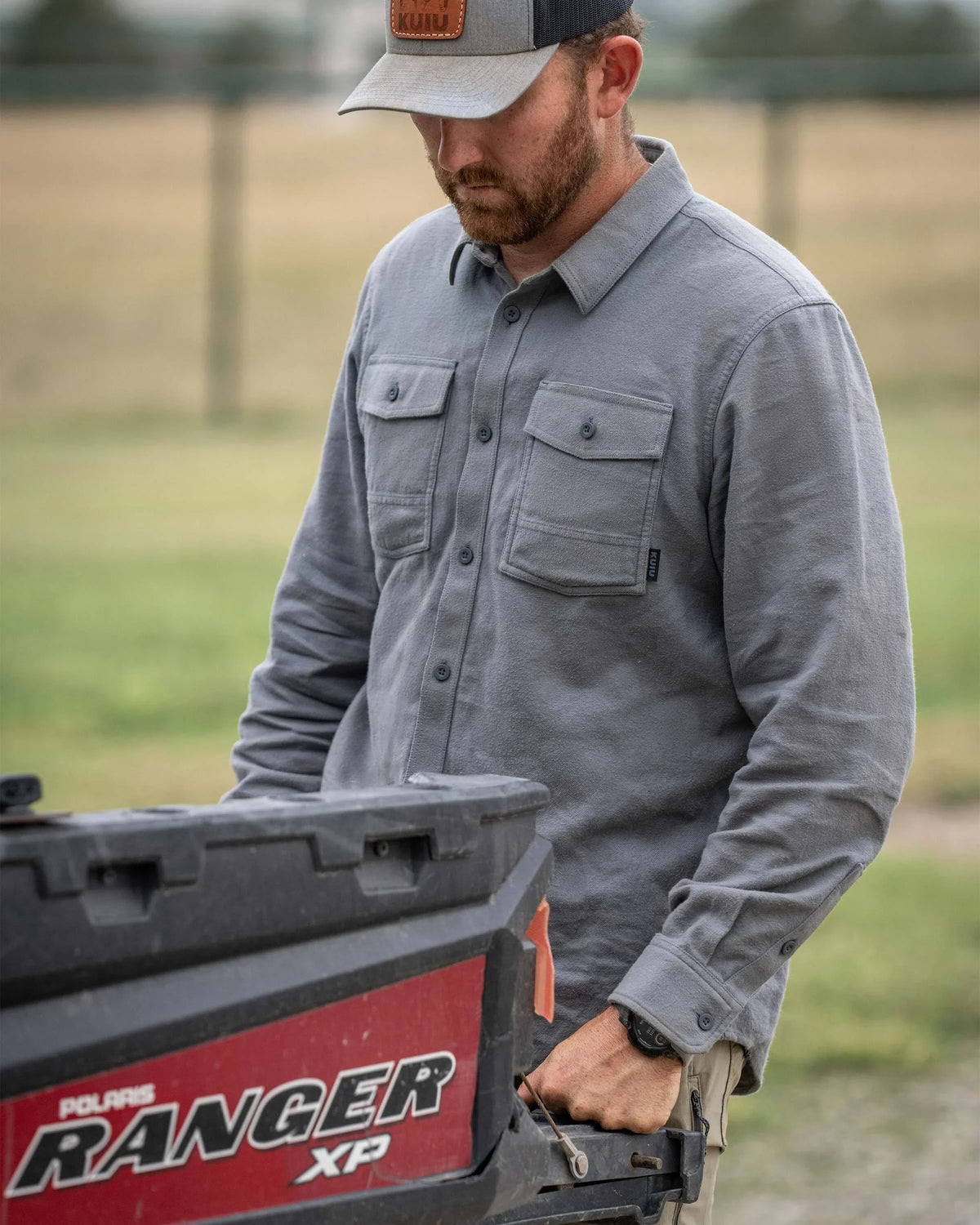 Outlet Field Flannel Shirt | Saddle