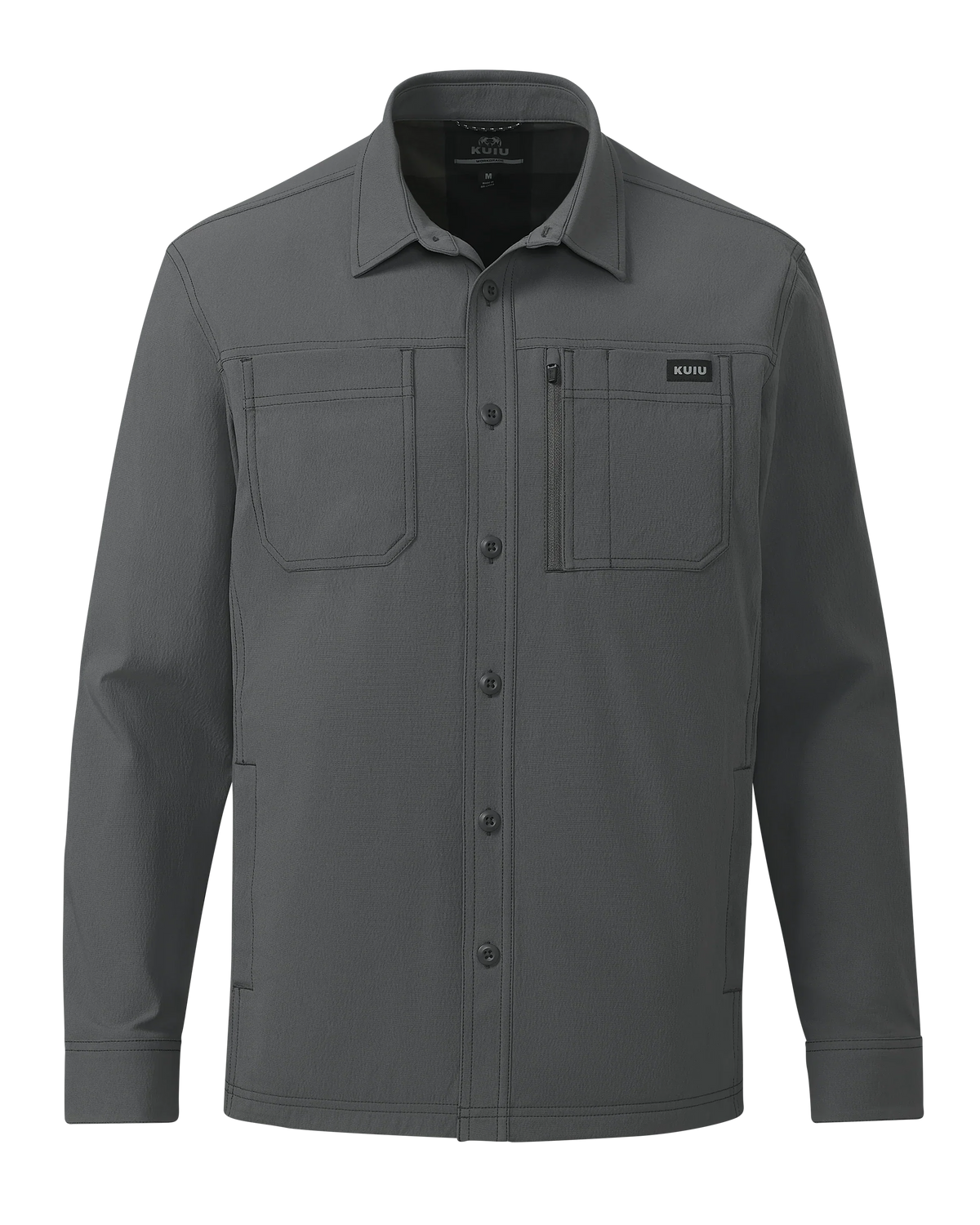 Motive Flannel Lined Shirt Jacket | Gunmetal