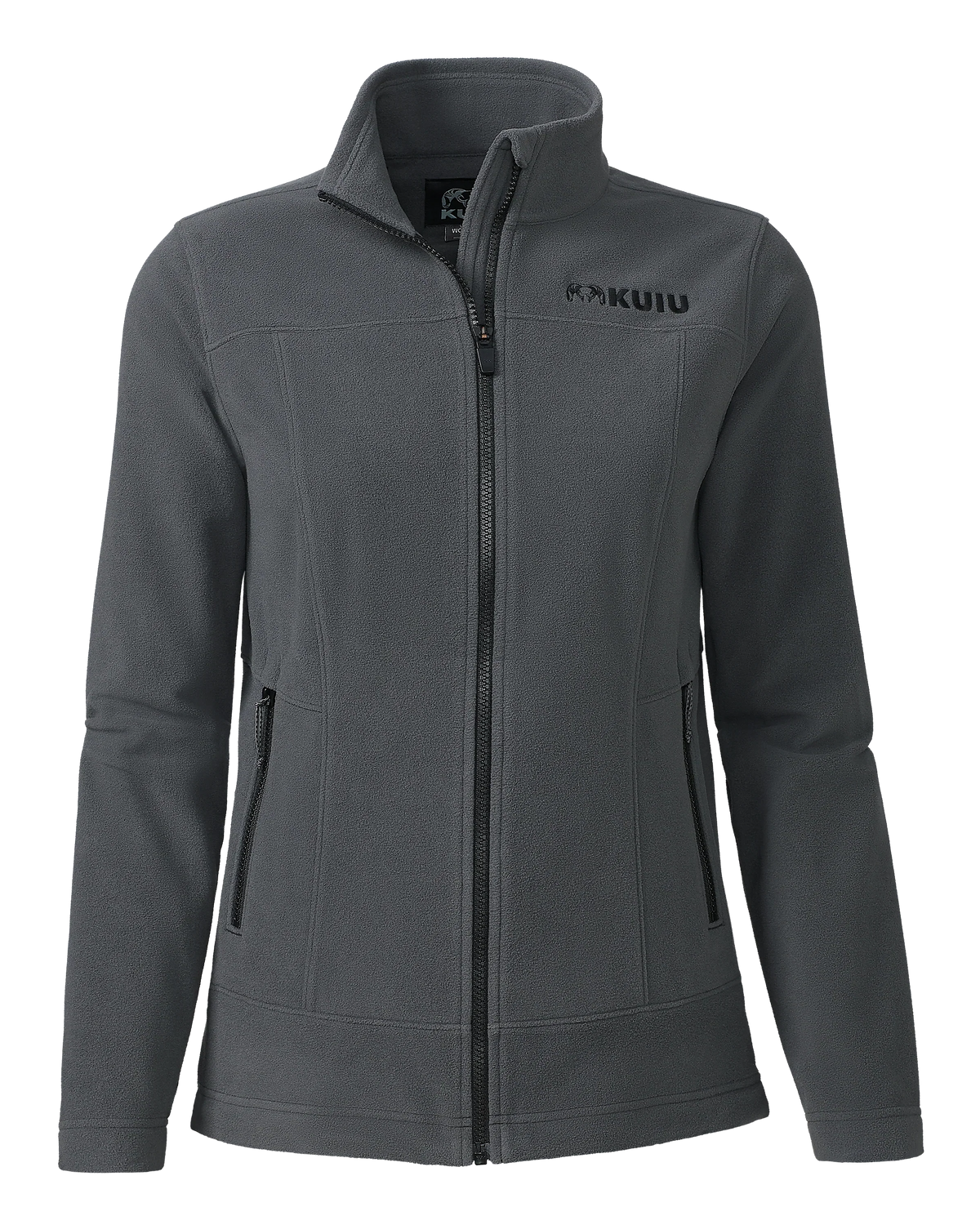 Women's Border Fleece Full Zip | Gunmetal