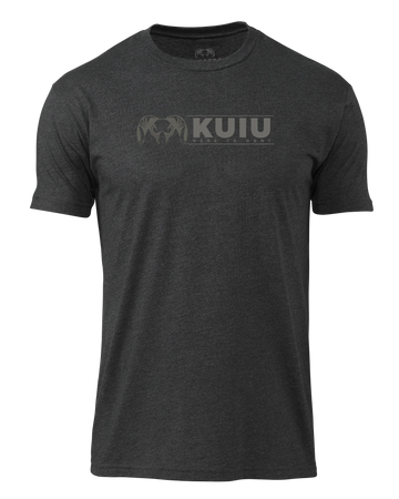 KUIU Here to Hunt Logo T-Shirt | Charcoal